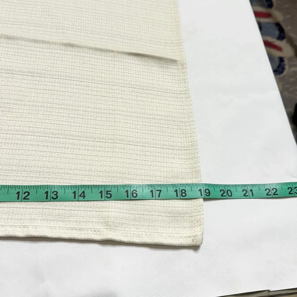 Threshold 100% Cotton Cloth Napkins White Black Trim Set of 4 Minimalist 19